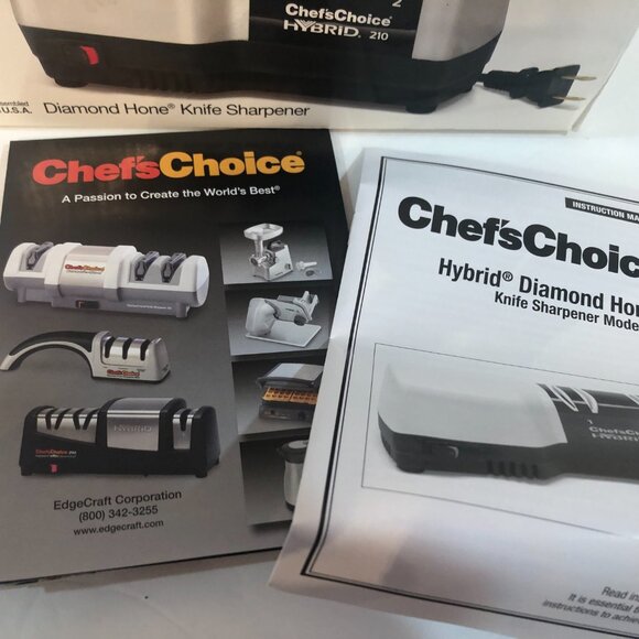 Chef's Choice Diamond Hone Hybrid Knife Sharpener Model 210 NEW - Picture 8 of 10